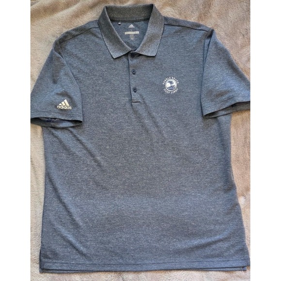 adidas Other - ADIDAS GOLF PEBBLE BEACH GOLF LINKS MENS SHORT SLEEVE BLUE/GRAY POLO SIZE LARGE